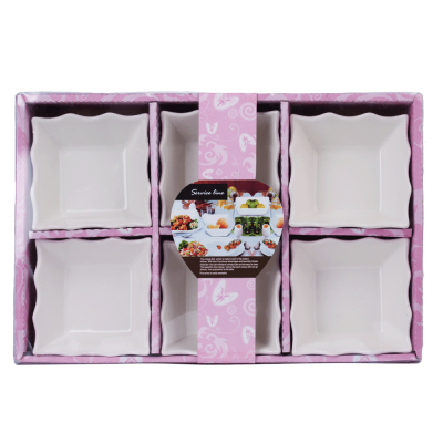 Set 6 mini platouri mici, 31,5 x 21 x 4,7 cm